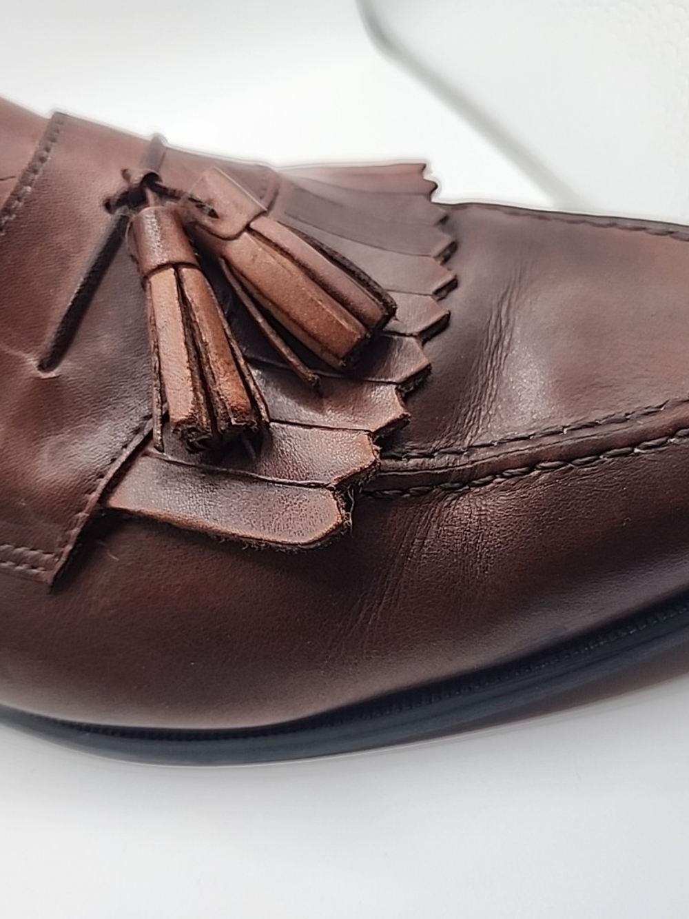 Men's Brown Tassel Loafers 10.5 - Picture 4 of 16